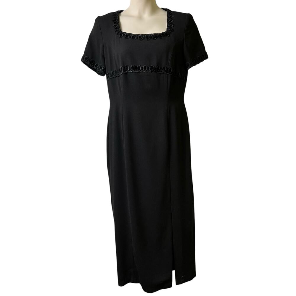 Pat Argenti Square Neck Maxi Dress 14 (2679)‎